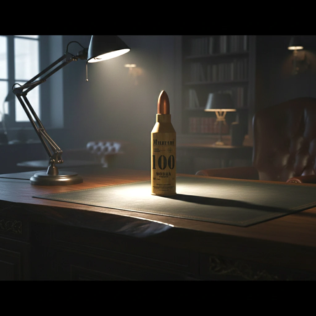 Dębowa Wódka Premium Military Pocisk 1L 40%Vol. - obrazek 2