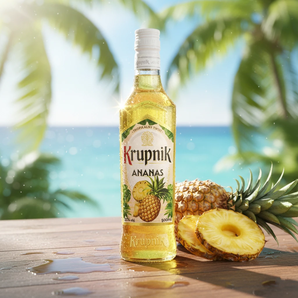 Krupnik Ananas 0,5L 21% Vol. Edcja letnia - obrazek 2